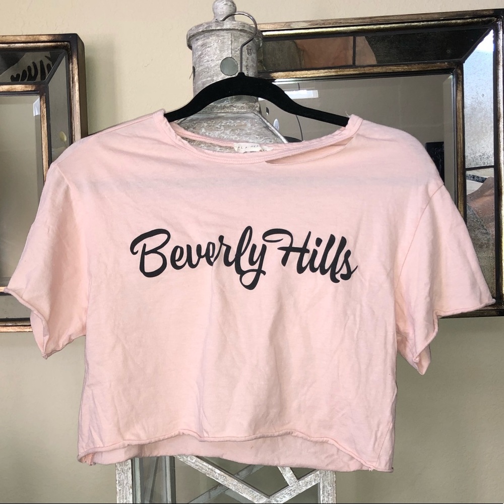 PacSun Pink Cropped T-shirt